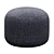 Cozy Cotton Canvas Pouf by Westelm 3D model small image 4