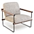 West-Elm Ross Sherpa Armchair 3D model small image 2