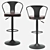 Modern Tolix Arms Soft Bar Stool 3D model small image 2