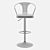 Modern Tolix Arms Soft Bar Stool 3D model small image 6