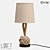 LoftDesigne 867 Table Lamp: Industrial Style, Metal & Fabric 3D model small image 1