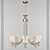 Elegant 8-Light Chandelier: World of Gold 3D model small image 1