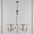 Elegant 8-Light Chandelier: World of Gold 3D model small image 2