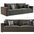 Modern RH Lugano Sofa 3D model small image 1