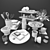 Elegant Kitchen Decor Set 3D model small image 5