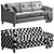 Modern Hyllie Dark Gray Ikea Froslov Sofa 3D model small image 6