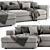 Ditre Urban Chaise: Modern Stylish Sofa 3D model small image 2