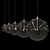 Cascading Glass Cluster Pendant 3D model small image 2