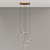 Cascading Glass Cluster Pendant 3D model small image 5