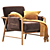 Modern Demarco Lounge Chair 3D model small image 1