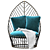 Palm Bliss Lounge Chair 3D model small image 2