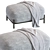 Pawai Pouf: Stylish Gray Ottoman 3D model small image 3