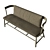 Oiseau Bench: Delicate Elegance in Seating 3D model small image 5