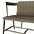 Oiseau Bench: Delicate Elegance in Seating 3D model small image 6