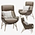 Luxurious Ditre Italia Beetle Armchair 3D model small image 1