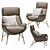 Luxurious Ditre Italia Beetle Armchair 3D model small image 8