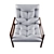 Modern Armchair Chair: Stylish and Comfortable 3D model small image 1
