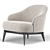 Contemporary Leslie Armchair 3D model small image 3