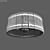 Rubyround Ceiling Lamp: Nickel, Bronze, Gold 3D model small image 3