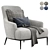 ESME Fabric Armchair: Stylish Comfort 3D model small image 2
