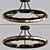 DAVOS Loft Style Ceiling Chandelier 3D model small image 1