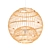 Stylish Calico Suspension Light 3D model small image 1