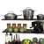 Modern Kitchenware Set 2015 3D model small image 6