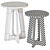 Ekland Teak Nesting Tables: Elegant and Versatile 3D model small image 3