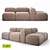 Pishka Sofa: Chic Form Mebel Design 3D model small image 1