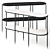 Sleek Elton Console Table 3D model small image 1