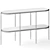 Sleek Elton Console Table 3D model small image 3