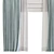Refined Drapes: Curtain 917 3D model small image 2