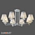 Smart Home Chandelier with Crystal Decor 3D model small image 1