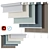 Customizable Roller Blinds in 5 Sizes and 5 Colors | Bella Collection 3D model small image 1