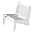 Vintage Jeanneret Kangourou Chairs 3D model small image 2