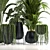 Stylish Indoor Plant Set06 3D model small image 3