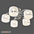 Smart Home Ceiling Chandelier: Eurosvet Fabiola 3D model small image 1