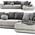 Ditre Italia Buble: Stylish Chaise Longue 3D model small image 3