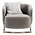 Sleek and Comfortable Ditre Italia Marabu Armchair 3D model small image 2