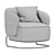 Sleek and Comfortable Ditre Italia Marabu Armchair 3D model small image 4