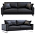 Modern Slide Leather Sofa 3D model small image 3