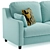 Modern Comfort: Ikea Vinliden Sofa 3D model small image 3