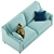 Modern Comfort: Ikea Vinliden Sofa 3D model small image 5