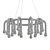 Title: Whit Pendant Light - Modern Chandelier 3D model small image 2