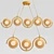 Modern Brass Linear Chandelier 3D model small image 5