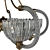 Venetian Murano Chandelier: Barovier et Toso Italian 3D model small image 2