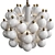 Vintage Kinkeldey Satin Glass Chandelier 3D model small image 2