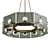 Elegant Gino Paroldo Chandelier 3D model small image 1