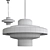 Modern Stilnovo Ceiling Pendant 3D model small image 2