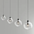 Spherical Hanging Lamp Collection 3D model small image 2